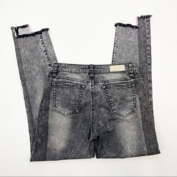 Adriano Goldschmied The Pieced Gray Raw Hem Jeans Girls 16 - Picture 3 of 8